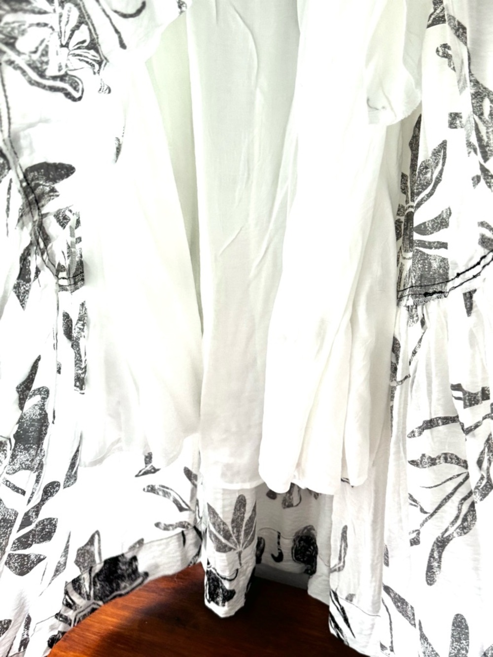 NWT Anthropologie Square-Neck Waistless Hawaiian Tropical Floral Midi Dress - Picture 4 of 15